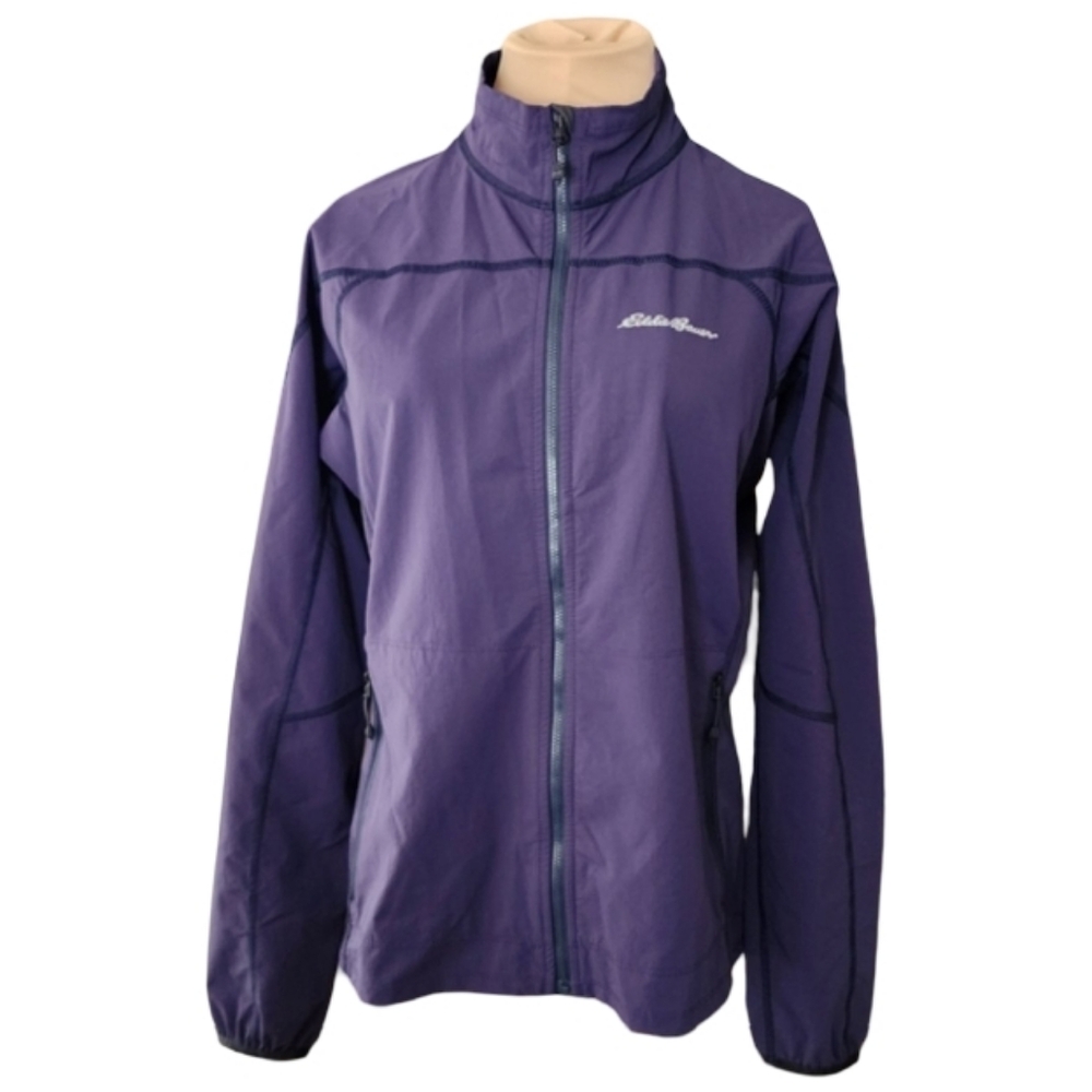 Eddie Bauer Firstascent Purple Zip Jacket Lightweight Outdoor Women's Large‎
